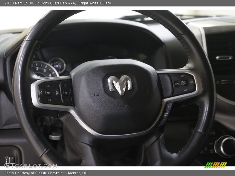 Bright White / Black 2020 Ram 1500 Big Horn Quad Cab 4x4