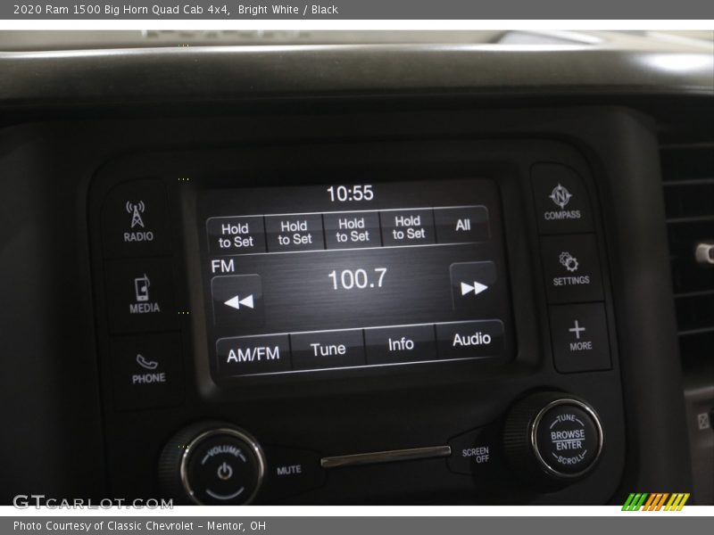 Bright White / Black 2020 Ram 1500 Big Horn Quad Cab 4x4