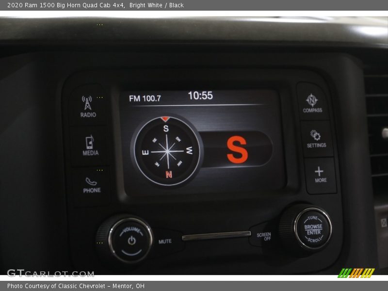 Bright White / Black 2020 Ram 1500 Big Horn Quad Cab 4x4