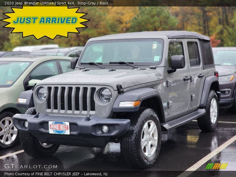 Sting-Gray / Black 2020 Jeep Wrangler Unlimited Sport 4x4