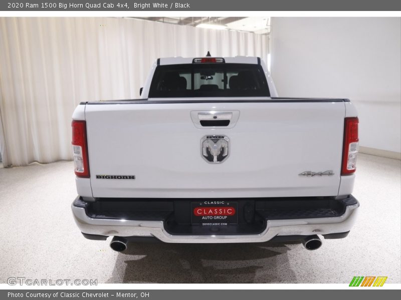 Bright White / Black 2020 Ram 1500 Big Horn Quad Cab 4x4