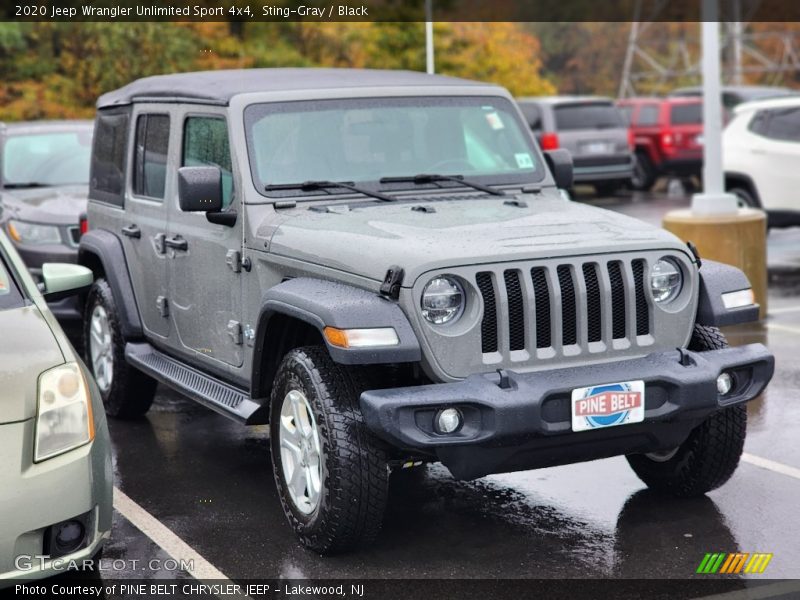 Sting-Gray / Black 2020 Jeep Wrangler Unlimited Sport 4x4