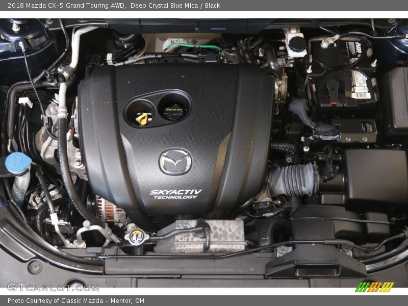 Deep Crystal Blue Mica / Black 2018 Mazda CX-5 Grand Touring AWD