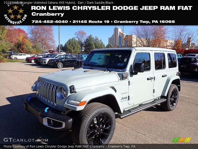 Earl / Dark Saddle/Black 2023 Jeep Wrangler Unlimited Sahara 4XE Hybrid