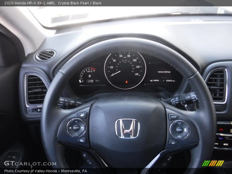 Crystal Black Pearl / Black 2020 Honda HR-V EX-L AWD