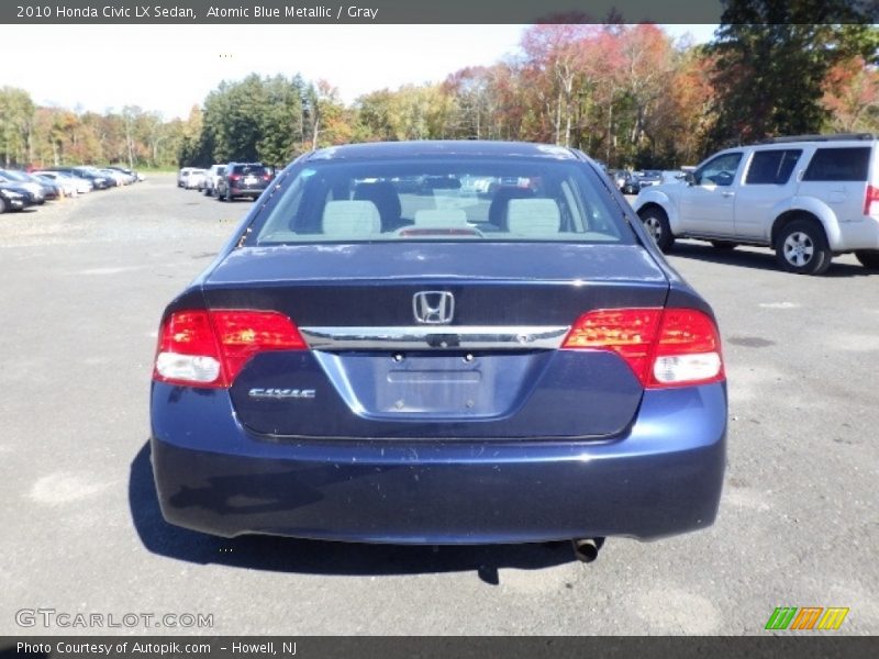 Atomic Blue Metallic / Gray 2010 Honda Civic LX Sedan