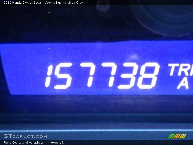 Atomic Blue Metallic / Gray 2010 Honda Civic LX Sedan