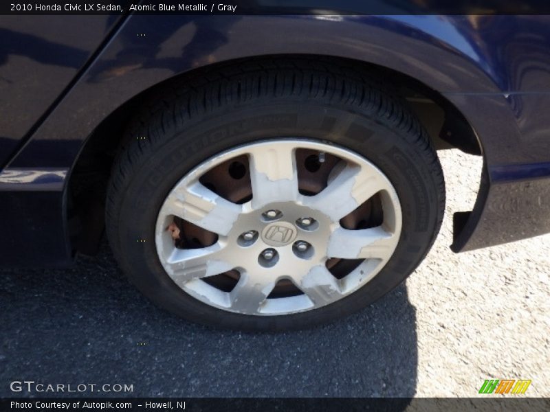 Atomic Blue Metallic / Gray 2010 Honda Civic LX Sedan