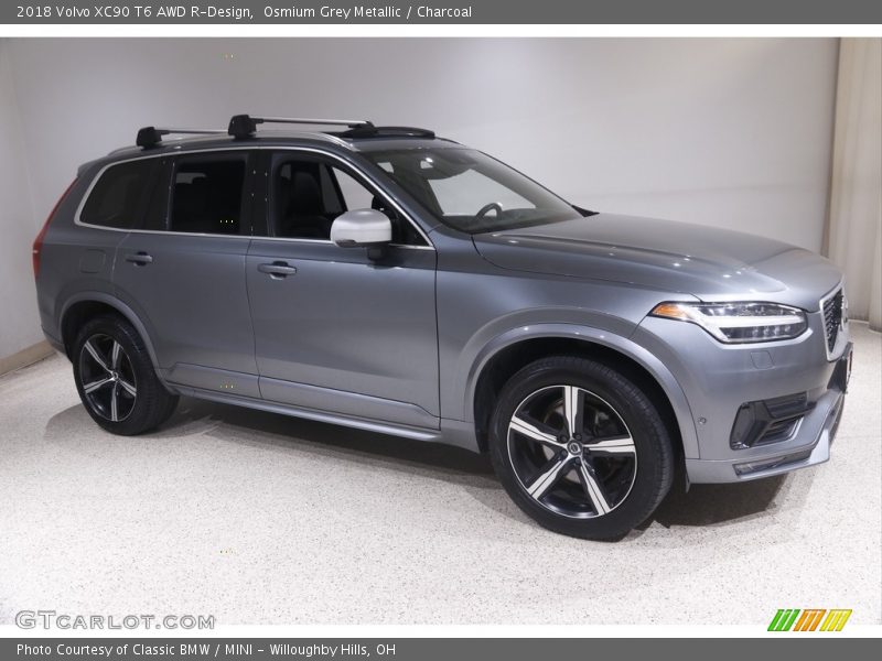 Osmium Grey Metallic / Charcoal 2018 Volvo XC90 T6 AWD R-Design