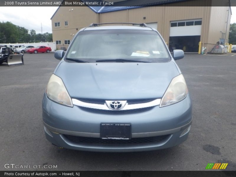 Blue Mirage Metallic / Taupe 2008 Toyota Sienna Limited AWD