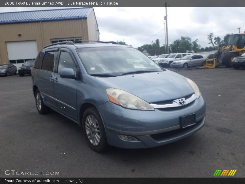 Blue Mirage Metallic / Taupe 2008 Toyota Sienna Limited AWD