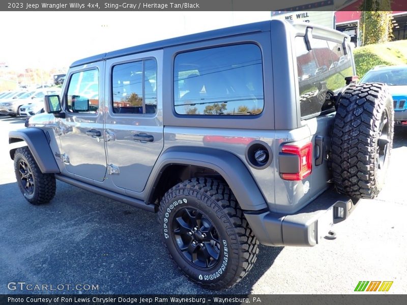 Sting-Gray / Heritage Tan/Black 2023 Jeep Wrangler Willys 4x4
