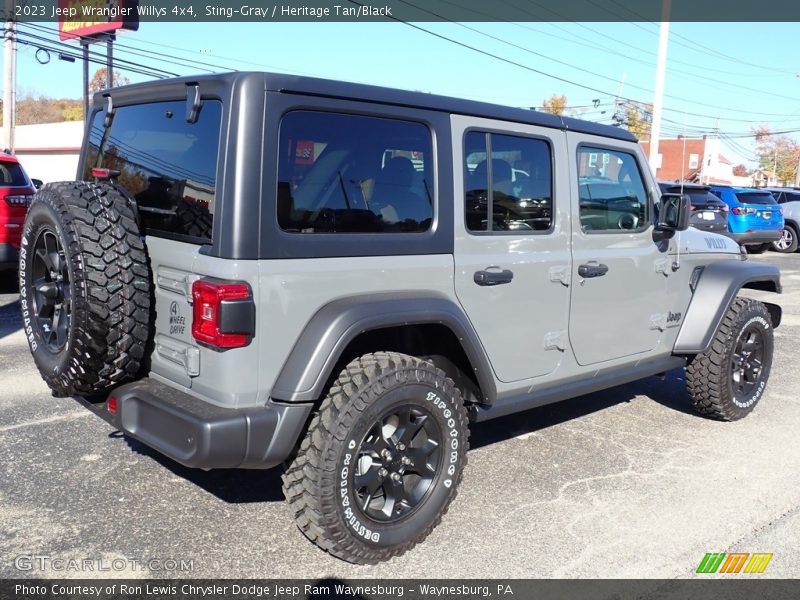 Sting-Gray / Heritage Tan/Black 2023 Jeep Wrangler Willys 4x4