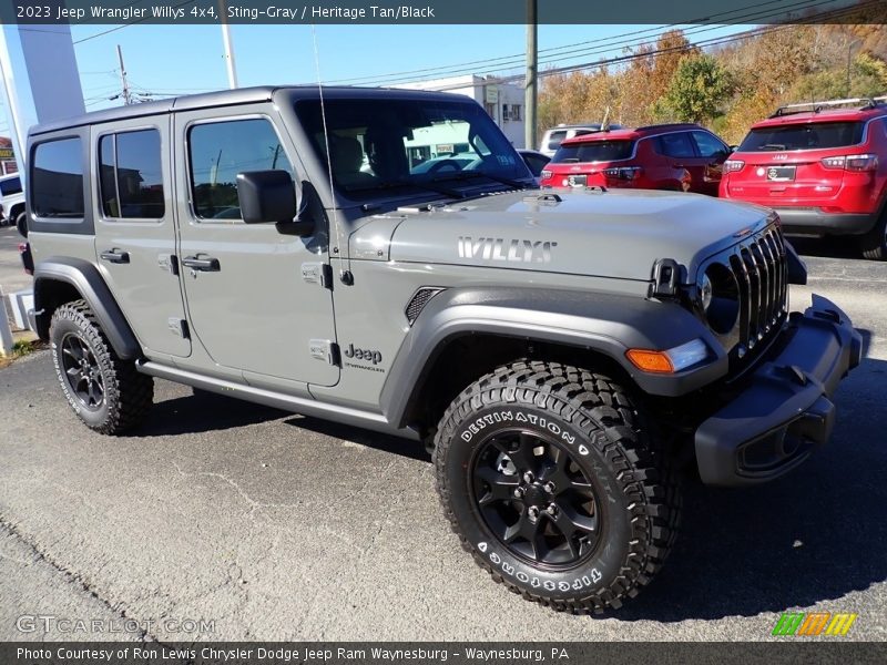 Front 3/4 View of 2023 Wrangler Willys 4x4