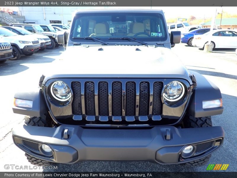 Sting-Gray / Heritage Tan/Black 2023 Jeep Wrangler Willys 4x4