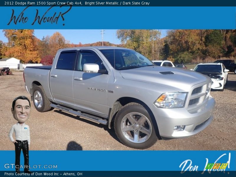 Bright Silver Metallic / Dark Slate Gray 2012 Dodge Ram 1500 Sport Crew Cab 4x4