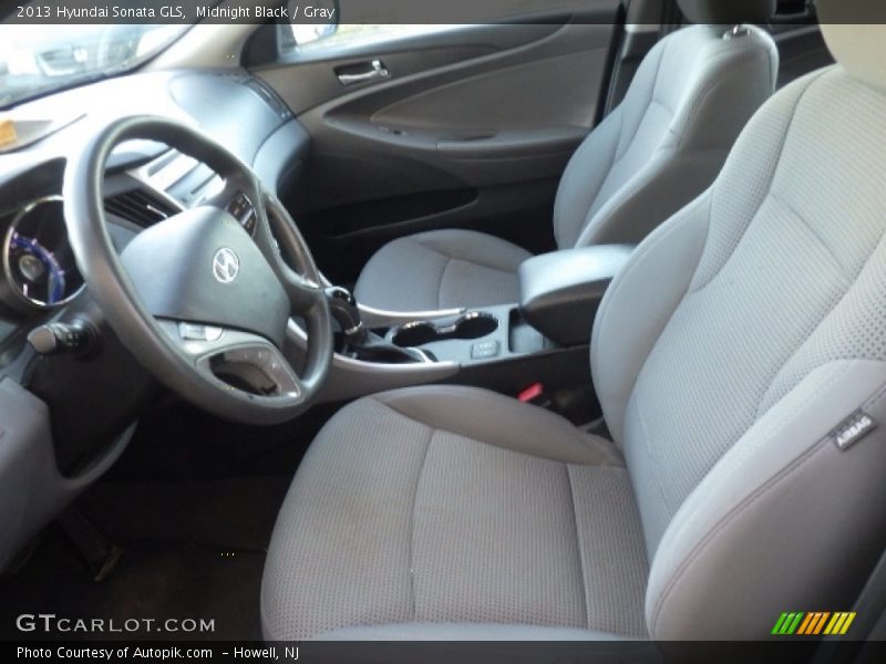 Midnight Black / Gray 2013 Hyundai Sonata GLS