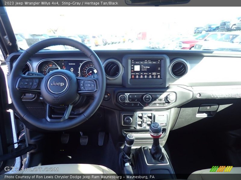 Sting-Gray / Heritage Tan/Black 2023 Jeep Wrangler Willys 4x4