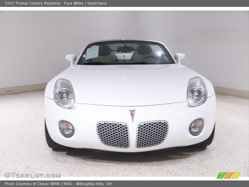Pure White / Steel/Sand 2007 Pontiac Solstice Roadster