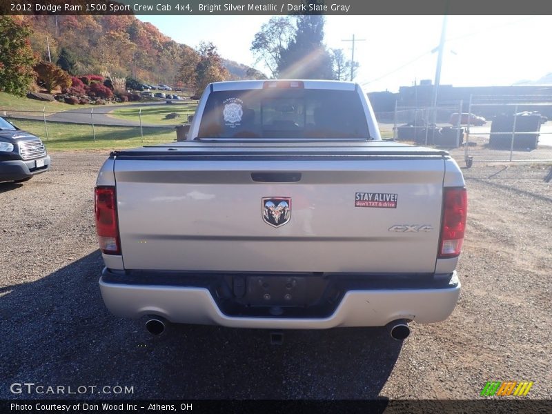 Bright Silver Metallic / Dark Slate Gray 2012 Dodge Ram 1500 Sport Crew Cab 4x4