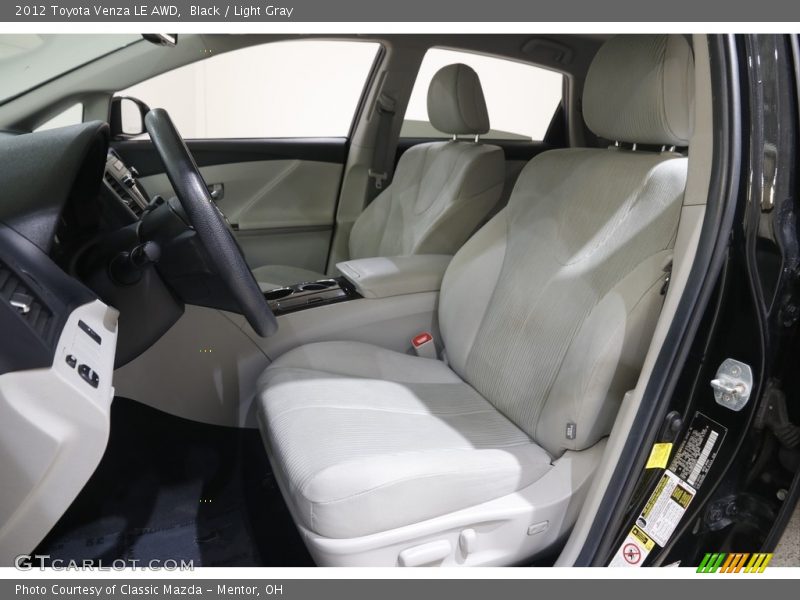 Black / Light Gray 2012 Toyota Venza LE AWD