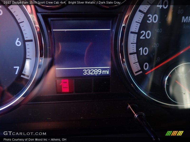 Bright Silver Metallic / Dark Slate Gray 2012 Dodge Ram 1500 Sport Crew Cab 4x4