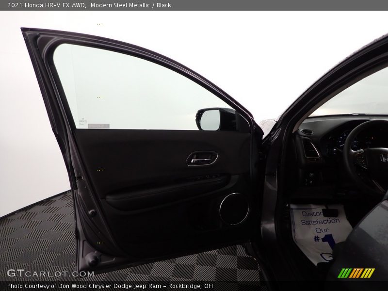Modern Steel Metallic / Black 2021 Honda HR-V EX AWD