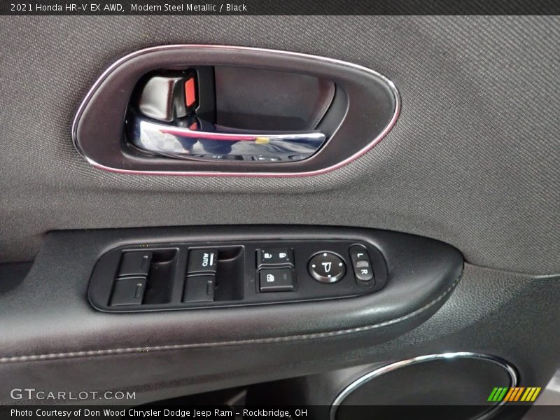 Modern Steel Metallic / Black 2021 Honda HR-V EX AWD
