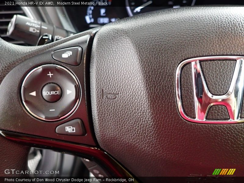 Modern Steel Metallic / Black 2021 Honda HR-V EX AWD