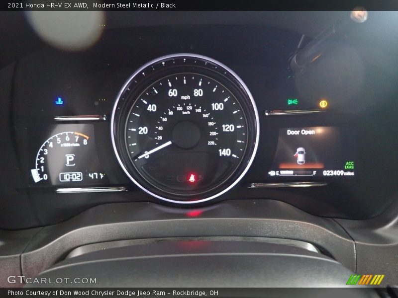 Modern Steel Metallic / Black 2021 Honda HR-V EX AWD
