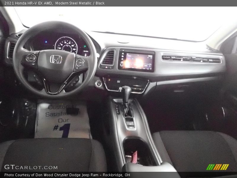 Modern Steel Metallic / Black 2021 Honda HR-V EX AWD