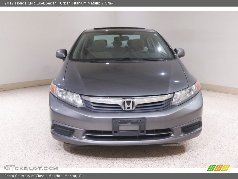 Urban Titanium Metallic / Gray 2012 Honda Civic EX-L Sedan