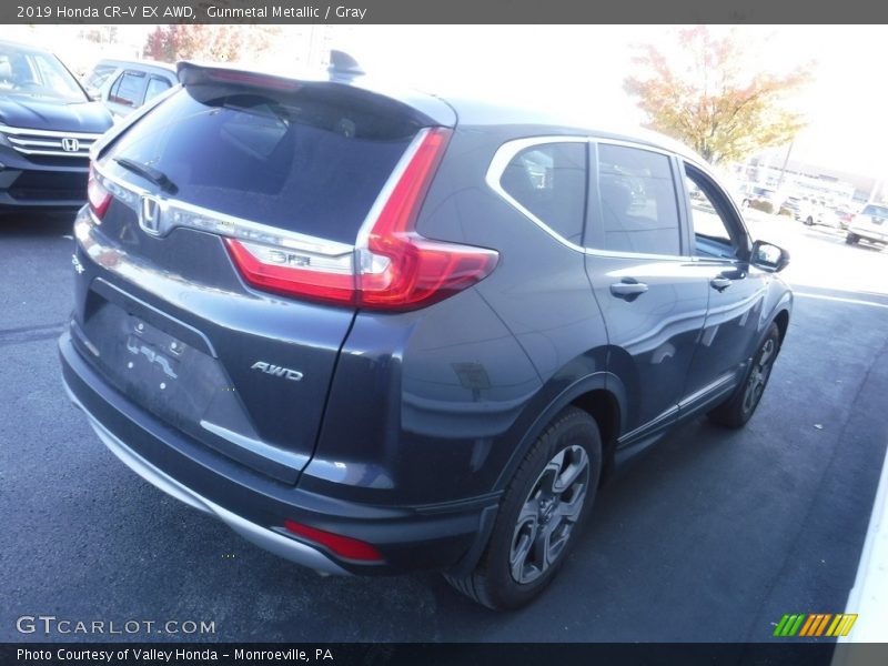 Gunmetal Metallic / Gray 2019 Honda CR-V EX AWD