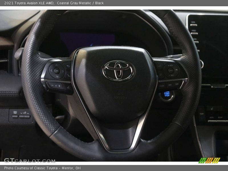 Coastal Gray Metallic / Black 2021 Toyota Avalon XLE AWD