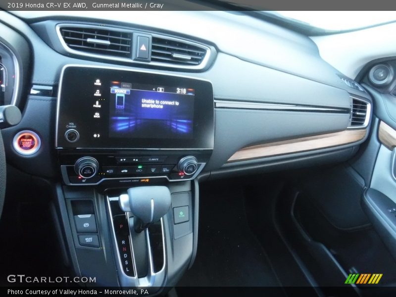Gunmetal Metallic / Gray 2019 Honda CR-V EX AWD