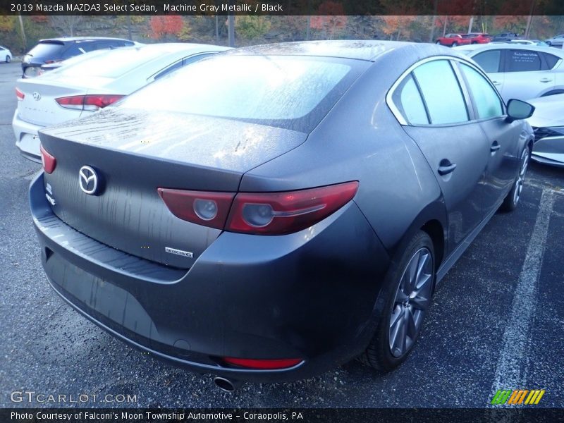 Machine Gray Metallic / Black 2019 Mazda MAZDA3 Select Sedan