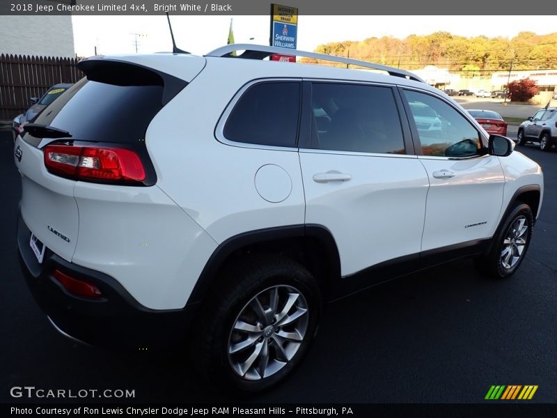 Bright White / Black 2018 Jeep Cherokee Limited 4x4