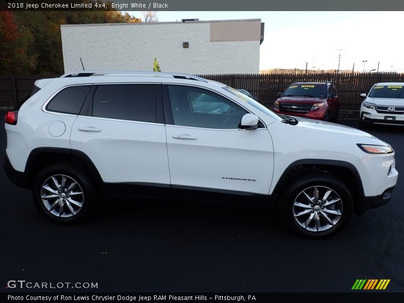 Bright White / Black 2018 Jeep Cherokee Limited 4x4