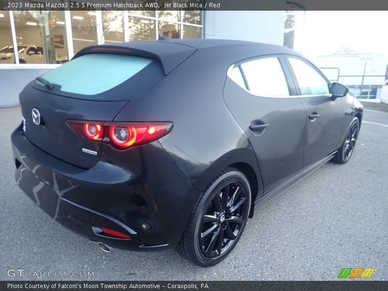 Jet Black Mica / Red 2023 Mazda Mazda3 2.5 S Premium Hatchback AWD