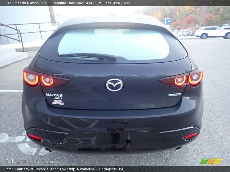 Jet Black Mica / Red 2023 Mazda Mazda3 2.5 S Premium Hatchback AWD