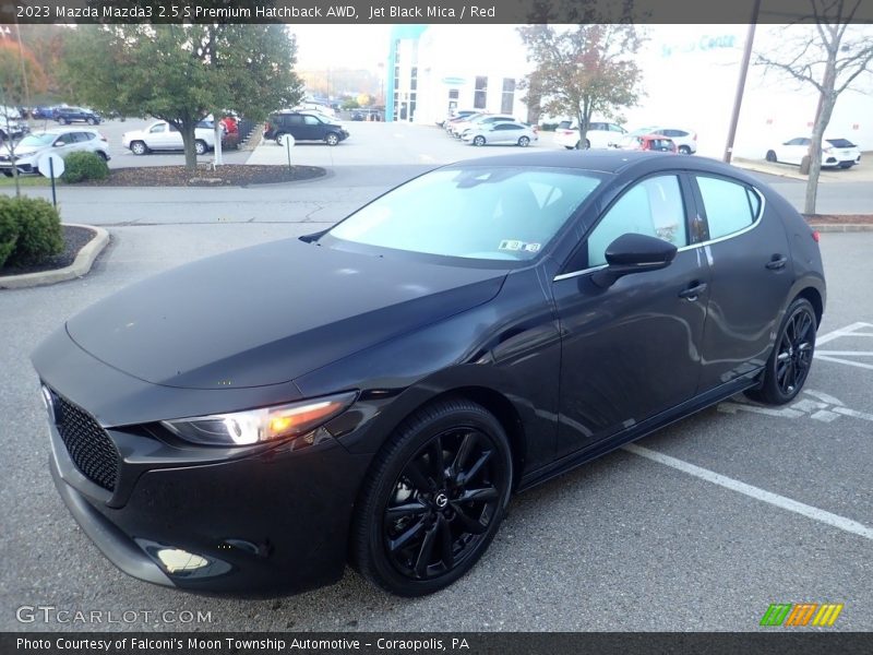 Jet Black Mica / Red 2023 Mazda Mazda3 2.5 S Premium Hatchback AWD