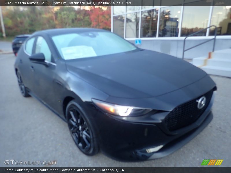 Jet Black Mica / Red 2023 Mazda Mazda3 2.5 S Premium Hatchback AWD
