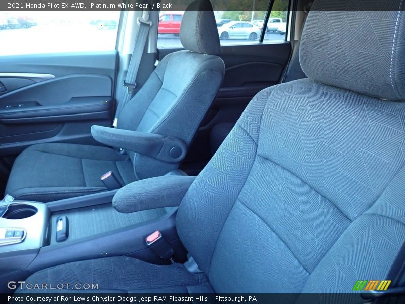Platinum White Pearl / Black 2021 Honda Pilot EX AWD