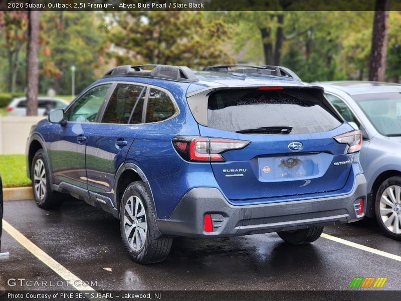 Abyss Blue Pearl / Slate Black 2020 Subaru Outback 2.5i Premium