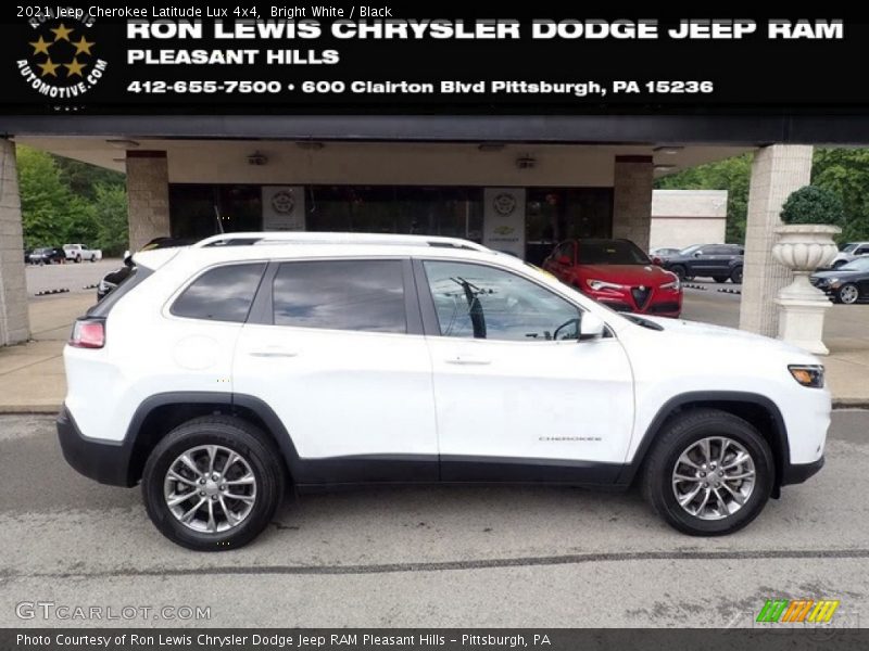 Bright White / Black 2021 Jeep Cherokee Latitude Lux 4x4