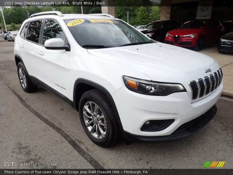 Bright White / Black 2021 Jeep Cherokee Latitude Lux 4x4