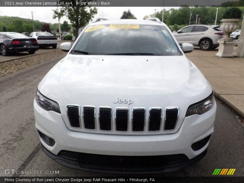 Bright White / Black 2021 Jeep Cherokee Latitude Lux 4x4