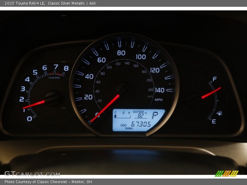 Classic Silver Metallic / Ash 2015 Toyota RAV4 LE