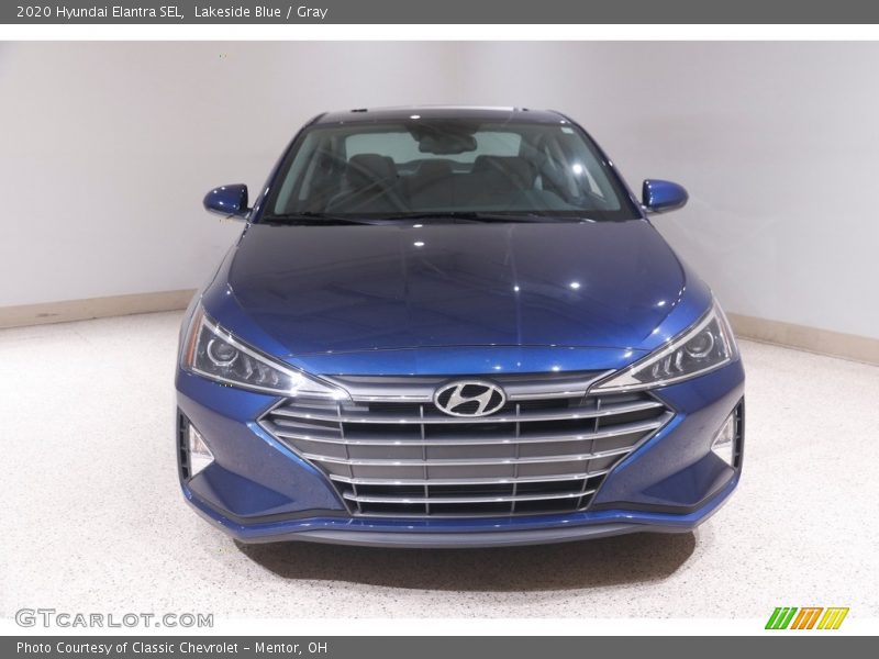 Lakeside Blue / Gray 2020 Hyundai Elantra SEL