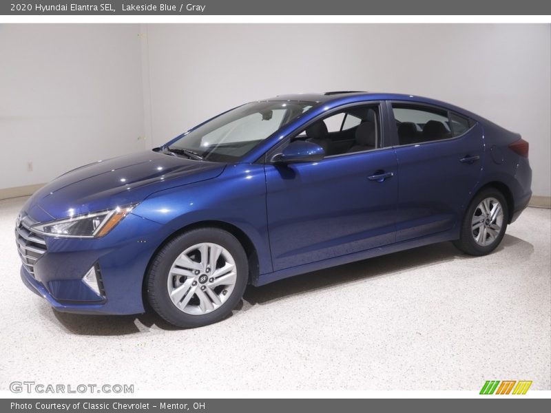 Lakeside Blue / Gray 2020 Hyundai Elantra SEL